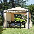 leroy merlin gazebo garden in ferro grigio copertura ecru l 300 x p 300 x h 274 cm