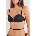 reggiseno a balconcino multifunzione anna in microfibra ultralight donna nero taglia 2b