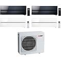 climatizzatore quadri split kirigamine msz-ln nero 9+9 bianco 9+12 con mxz-4f72vf4 inverter r-32