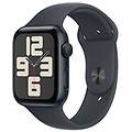 watch se gps 44mm cassa alluminio mezzanotte con mezzanotte sport band m/l