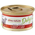 daily 48 x 85 g alimento umido per gatti dadini con manzo