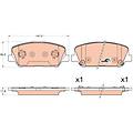 set di pastiglie freno gdb3582 anteriore