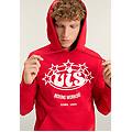 felpa unisex vis con cappuccio da palestra red donna medium