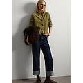 - cardigan in puro cashmere verde regular fit donna verde militare taglia xs