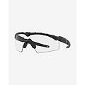 occhiali m frame 2. 0 industrial ballistic matte black con lenti clear