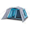- tenda familiare con portico 9 persone blu a rilascio rapido