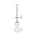 manico con ciuffo cromato codice prod b28580cr