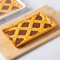 crostata con crema di nocciole e farina di mais ottofile 300 g