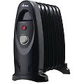 ar4r07m stufetta elettrica interno nero 600 w riscaldatore ambiente elettrico a olio