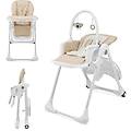 tummie seggiolone 2 in 1 ergonomico confortevole reclinabile pieghevole con altezza regolabile e