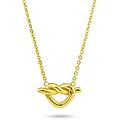 collana argento 925 con pendente donna nodo d'amore bgr110d