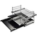 - set griglie telescopiche a 3 livelli per forno colore inox