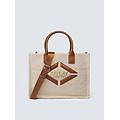 borsa shopper in tela con logo