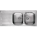 lik500sacdx sky 500 lavello inox gocciolatoio sinistro 2 vasche 116 cm