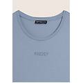 t-shirt manica corta con dettaglio cut out e strass ashley blue donna large