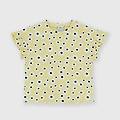 t-shirt in costina da bambina giallo taglia 6