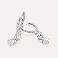 orecchini pendenti silver elegance argento rodiato cubic zirconia collezione silver elegance bianco