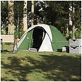 - tenda da campeggio a cabina per 4 persone verde impermeabile