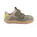 sneakers da bambino verde e beige con strap taglia 24