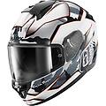 casco ridill 2 tld matrix bianco / silver / rosso grigio rosso bianco m