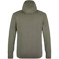 lavaredo hemp hooded felpa in pile uomo dark green/black/red 46