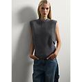 - pullover in puro lana grigio regular fit donna grigio scuro melange taglia xs