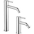 set miscelatori lavabo alto + bidet rubinetteria sunset ottone cromato per piletta click clack