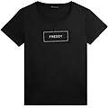 freddy. t-shirt con logo su grafica ondulata tshirt ritiro gratis