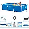 - piscina fuori terra rettangolo 260x160x65 cm blu include accessori coordinati a128