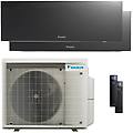 condizionatore emura 3 dual split 9000+12000 btu inverter a++ wifi unità esterna 5 kw nero