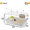 gabbia per roditori cavia 80 80