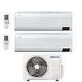 climatizzatore condizionatore inverter dual split windfree elite 12000+12000 btu con aj050txj r-32