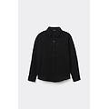 camicia corta jacquard donna nero l