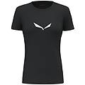 solid dri-release t-shirt trekking donna black/white i40 d34