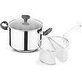 - 48020922 pentola multicottura con cestello doppio cm 22x18 linea ross