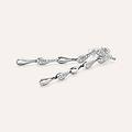 orecchini pendenti silver shine argento rodiato cubic zirconia collezione silver shine bianco