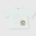 t-shirt in piquet da bambino bianco taglia 24m