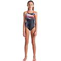 Arena Pezzo Unico Bambina Black-calypso Coral-multi