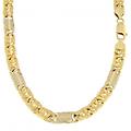 collana uomo in oro giallo bianco gl100071