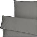 set copripiumino e federa siena chiusura a busta 155x220 cm (lxl) 80x80 cm (lxl) grigio