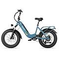 bicicletta elettrica ff500 500w 48v 14ah 20 pollici blu