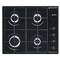 s64sn piano cottura a gas 4 zone comandi laterali 60 cm nero