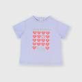t-shirt in jersey da bambina viola taglia 4