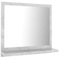 - specchio da bagno grigio cemento 40x10 5x37cm legno multistrato