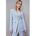 giacca femminile due bottoni "essential" azzurro 40