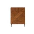 credenza in legno di acacia 140x40x150 laccato naturale karlstad #20