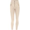 pantaloni push up wr. up 7/8 superskinny in tessuto navetta macadamia donna xxs