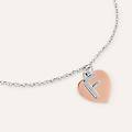 bracciale silver collection argento bicolore bianco / rosa collezione silver collection bicolore
