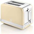 retro st19010cneu tostapane a fessura larga 2 fette design vintage 3 funzioni scongelamento