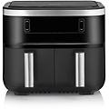 fr 2453 friggitrice doppia 3 25 l indipendente 2850 w friggitrice ad aria calda nero argento